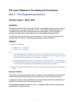 L3D1 - Examiner Report - Institution of Fire Engineers