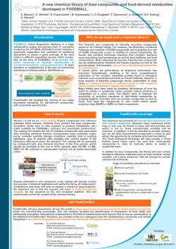 A new chemical library of food compounds and food