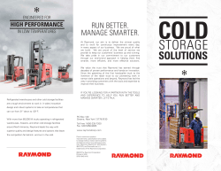 Cold Storage Solutions - The Raymond Corporation