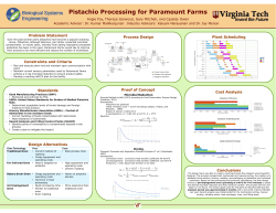 Pistachio Processing for Paramount Farms - VT