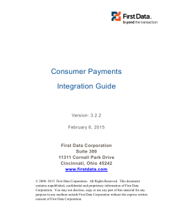 Consumer Payments Integration Guide