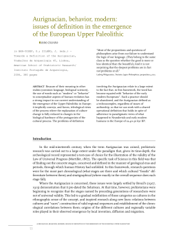 Aurignacian, behavior, modern: issues of definition