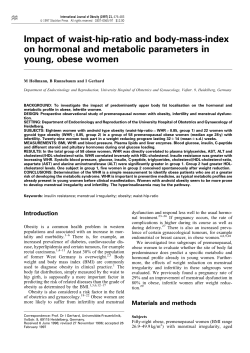Impact of waist-hip-ratio and body-mass-index on hormonal