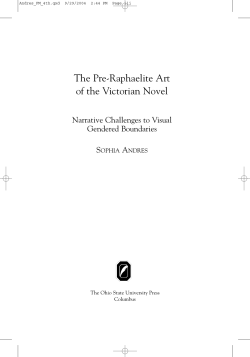 Excerpts from The Pre-Raphaelite Art of the Victorian Novel