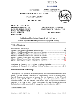 Table of Contents Introduction to Rule Package