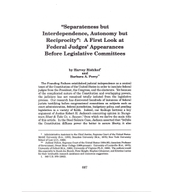 "Separateness but Interdependence, Autonomy but Reciprocity": A