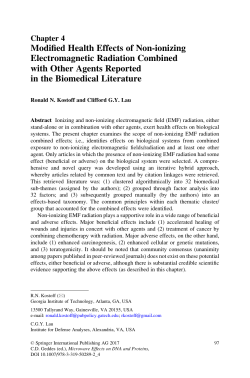 Modified Health Effects of Non-ionizing Electromagnetic Radiation