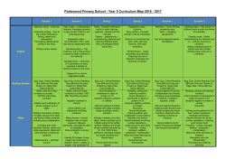 Portswood Primary School - Year 5 Curriculum Map 2016