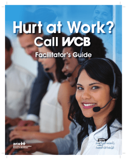 Call the WCB Video Facilitator`s Guide
