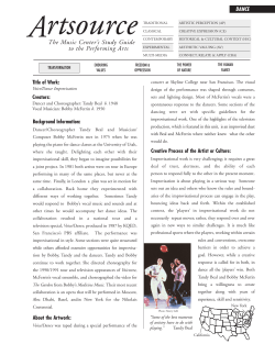 The Music Center`s Study Guide to the Performing Arts