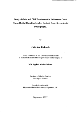Study of ords and cliff erosion on the Holderness coast