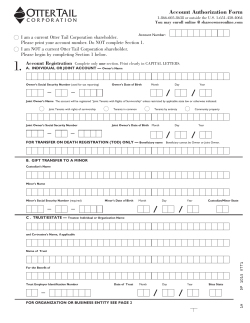 Account Authorization Form