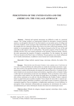 pERCEpTioNS oF THE UNiTED STaTES aND THE aMERiCaNS