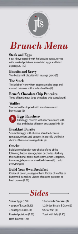 Brunch Menu