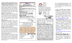 August 21, 2016 - St. Agnes - Catholic Church Hillsboro, IL