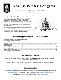 NorCal Winter Congress - States