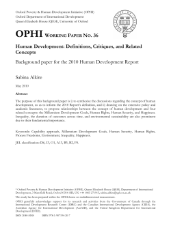 Human Development