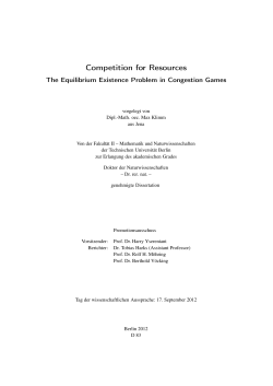 Competition for Resources - DepositOnce