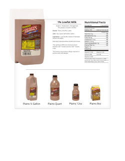 Plains &frac12; Gallon Plains Quart Plains 12oz Plains 8oz 1% Lowfat Milk