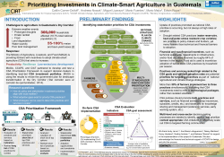 Prioritizing Investments in Climate