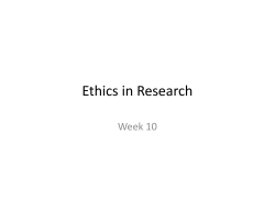 Ethics in Research - samuellearning.org