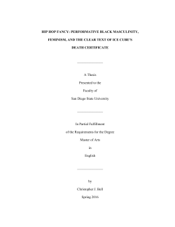 Hip Hop Fancy: Performative Black Masculinity