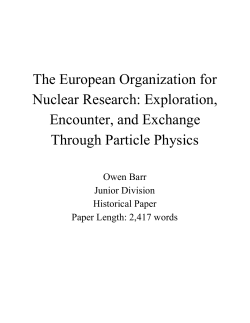 The European Organization for Nuclear Research