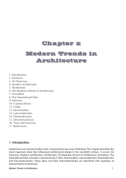 Modern Trends In Architecture