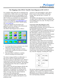 The Mapping of the OMAC PackML State Diagram to IEC 61131-3