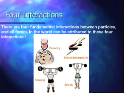 Four Interactions