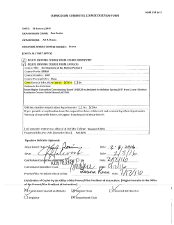 DRAM 2367 Deletion ACGM Notification