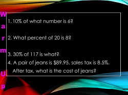 Percent Change - Net Start Class