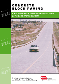 concrete block paving - Concrete Manufacturers Association