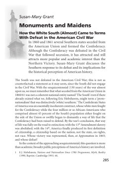 Monuments and Maidens