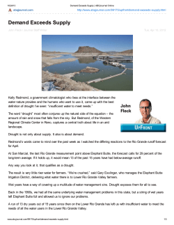 Demand Exceeds Supply