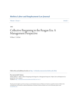 Collective Bargaining in the Reagan Era: A Management Perspective