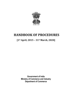 handbook of procedures