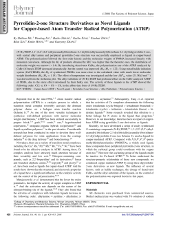 Pyrrolidin-2-one Structure Derivatives as Novel Ligands for Copper