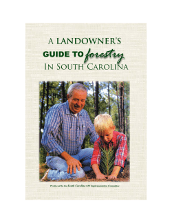 A Landowner`s Guide to - SC Forestry Association