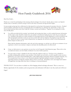 to the 2017 Host Family Guidebook