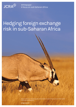 Hedging foreign exchange risk in sub-Saharan Africa