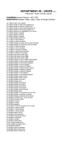 Crops - Anderson County Fair