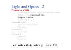 Light and Optics