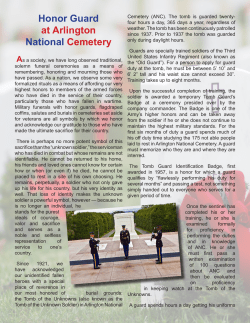 Honor Guard at Arlington National Cemetery