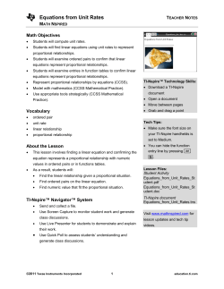 Teacher Notes PDF - TI Education