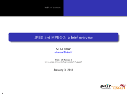 JPEG and MPEG-2: a brief overview