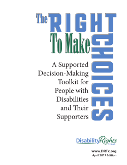 Supported Decision-Making Toolkit