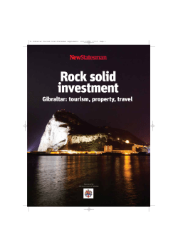 01 Gibraltar Tourism Cover:Statesman supplements.qxd