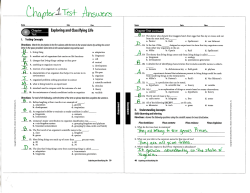 Chapter 1 Test Answers