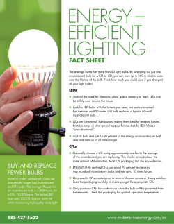 Lighting Fact Sheet - MidAmerican Energy